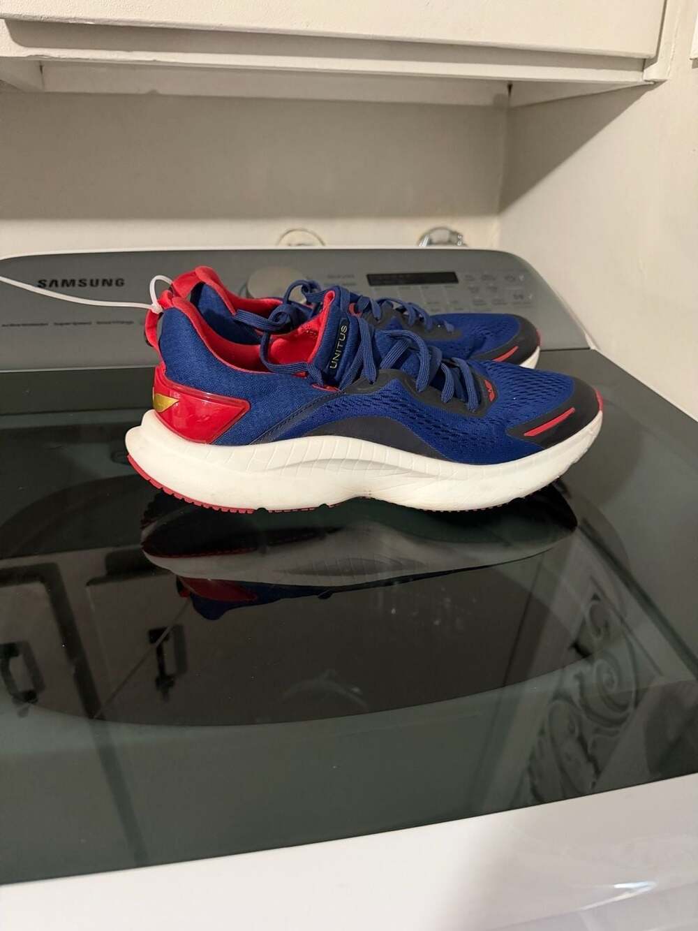 Unitus Freedom Running Shoes Size 8.5 Blue Red Athletic